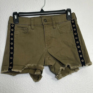 Express Brown‎ Black Side Strip Shorts Womens Size 0